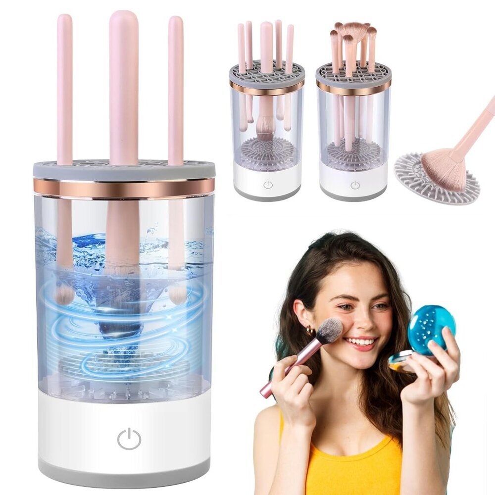 Rechargeable Electric Makeup Brush Cleaner Machine, Automatic Make Up Brushes Cl